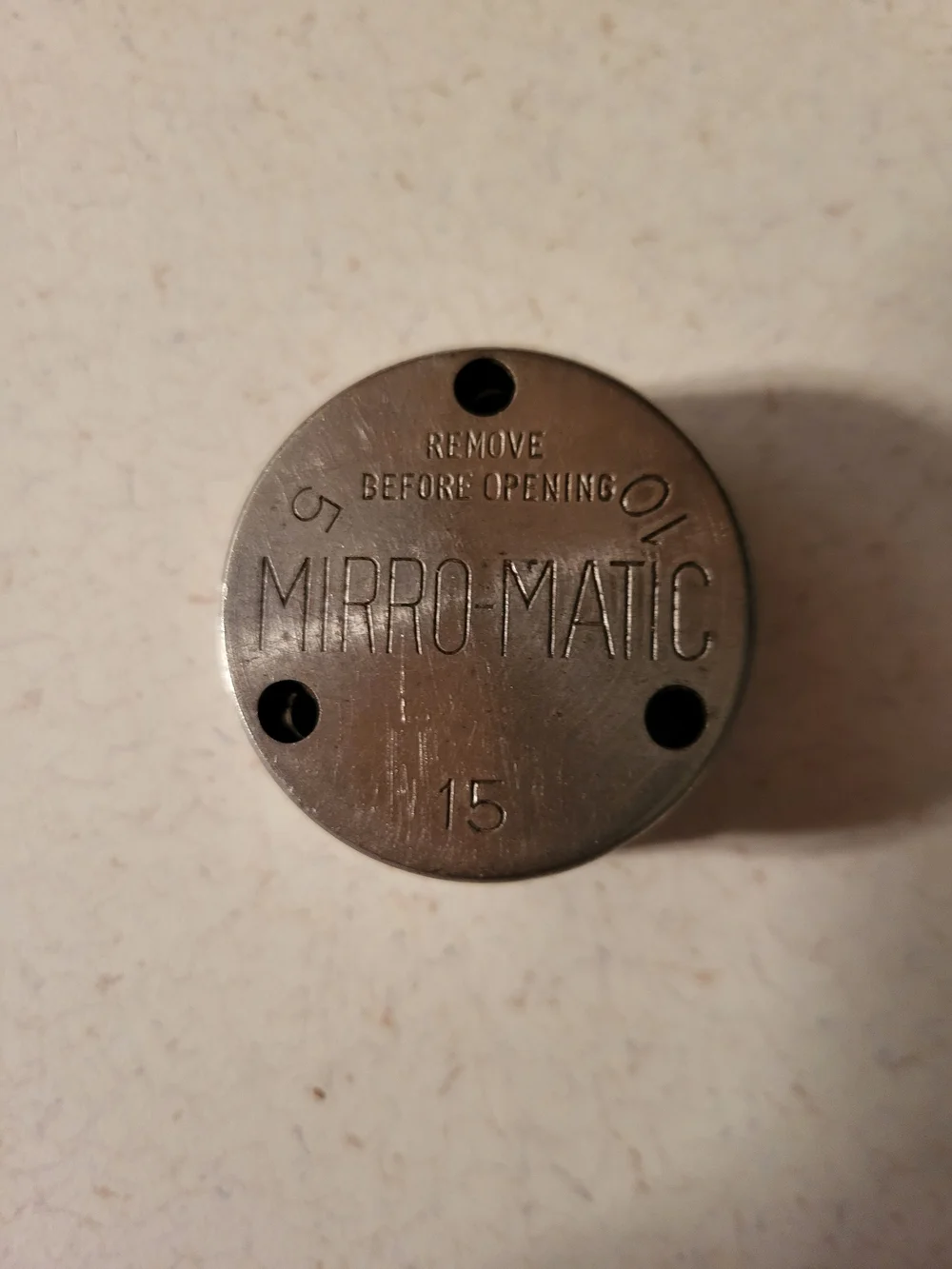Mirro-Matic Metal Lid Topper - Silver Tone